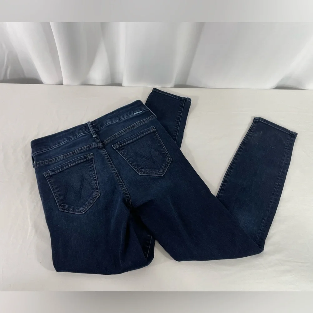 MOTHER  The Looker Dark Wash Denim Skinny Jeans Size 24 High Rise Designer